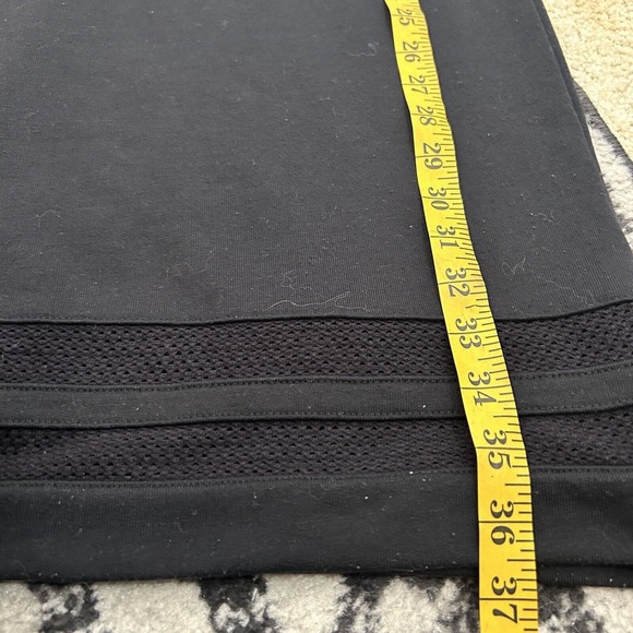 Scotch & Soda M Womens OVERSIZED Sweatshirt Dress Mesh Trim Black 6 8 - Picture 7 of 8